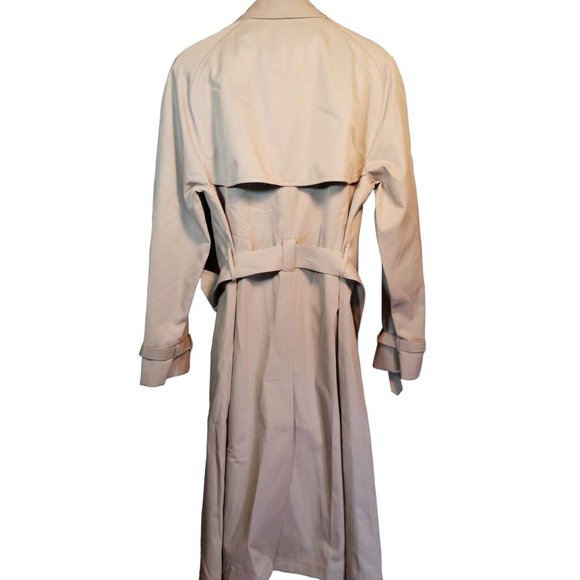 NWT VTG Harbor Master Avenger Trench Coat Single Breasted Cement Blue Khaki 40L - Picture 6 of 9